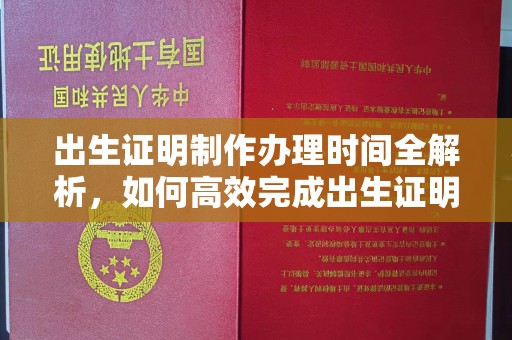 平顺出生证明制作办理时间全解析，如何高效完成出生证明申请？