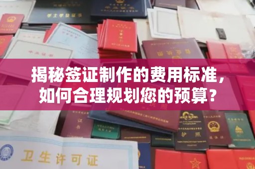 平顺揭秘签证制作的费用标准，如何合理规划您的预算？