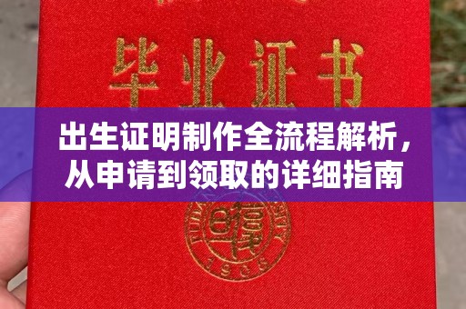 平顺出生证明制作全流程解析，从申请到领取的详细指南